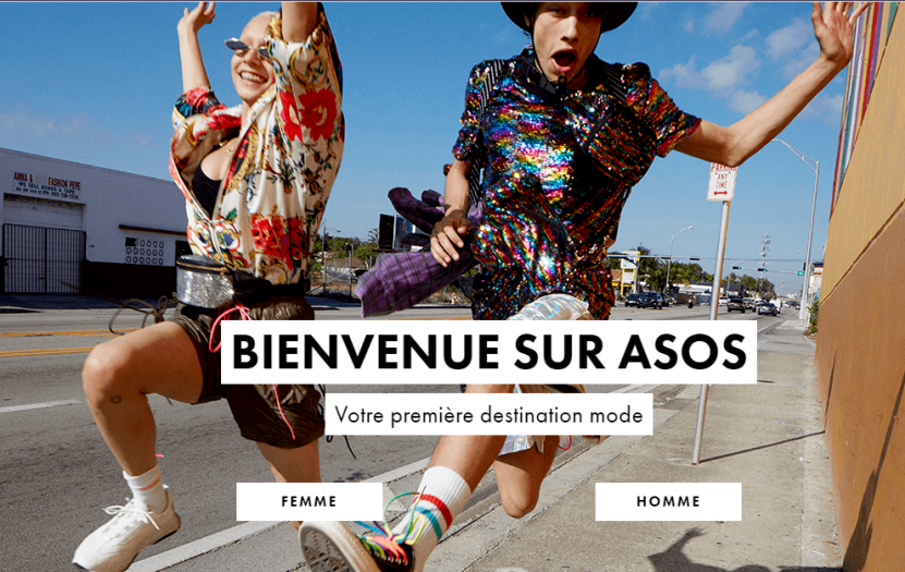 ASOS international website - France