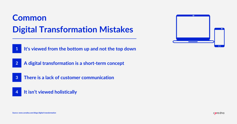 Common digital transformation mistakes