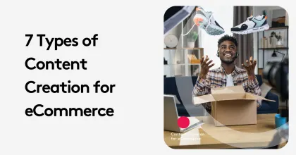 Man unboxing shoes for eCommerce content creation video.
