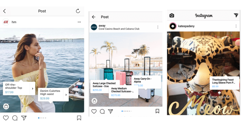 Image. Brands with shoppable posts