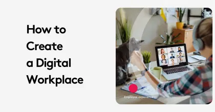 Person at desk with cat, participating in online meeting, creating digital workplace.