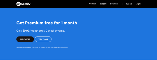 Spotify as an example of how brands can create interest in the product via free trials of freemium strategies
