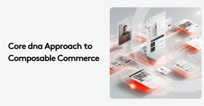 Core dna approach to composable commerce with digital interface design elements
