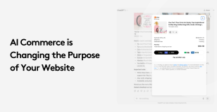 AI commerce is changing the purpose of your website with online purchase example.