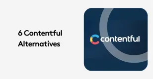 Image showing '6 Contentful Alternatives' text next to Contentful logo.
