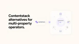 Contentstack alternatives for multi-property operators with diagram.