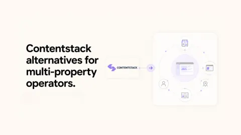 Contentstack alternatives for multi-property operators with diagram.