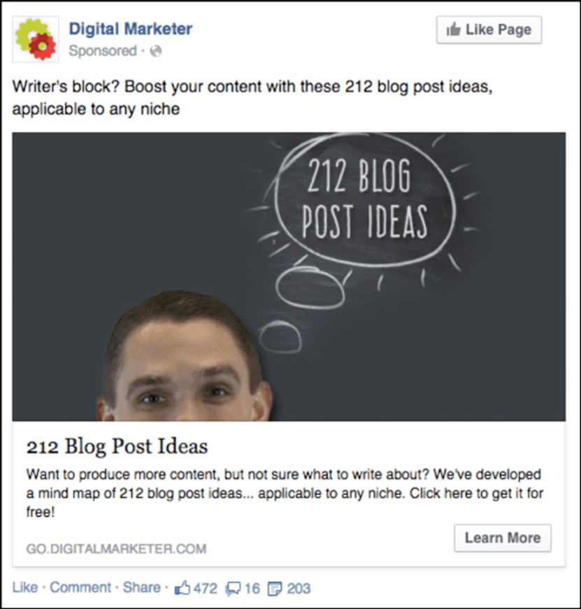 Digital Marketer FB campaign