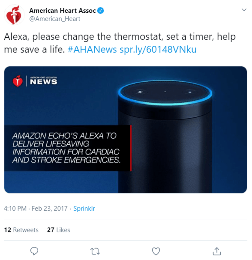 Headless CMS use cases: American Heart Association & Amazon Echo collaboration