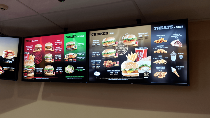 Headless CMS use cases: Burger King's digital menu board