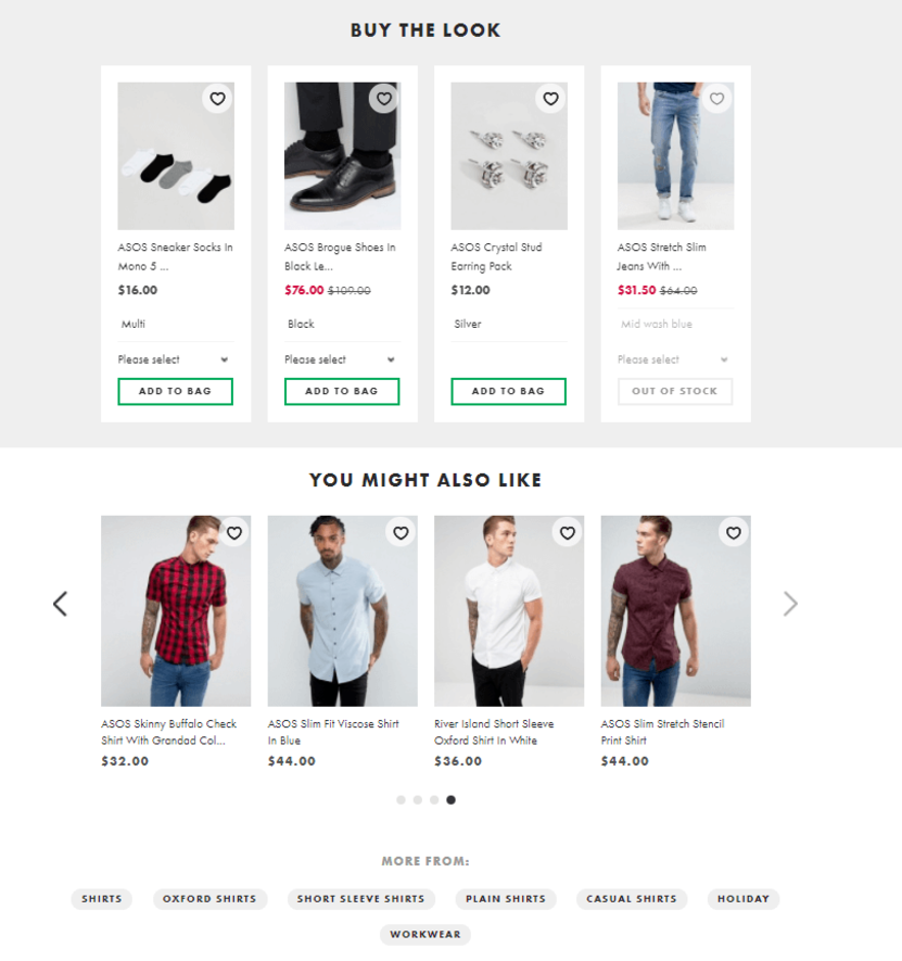 eCommerce personalization: Behavioral intent by ASOS
