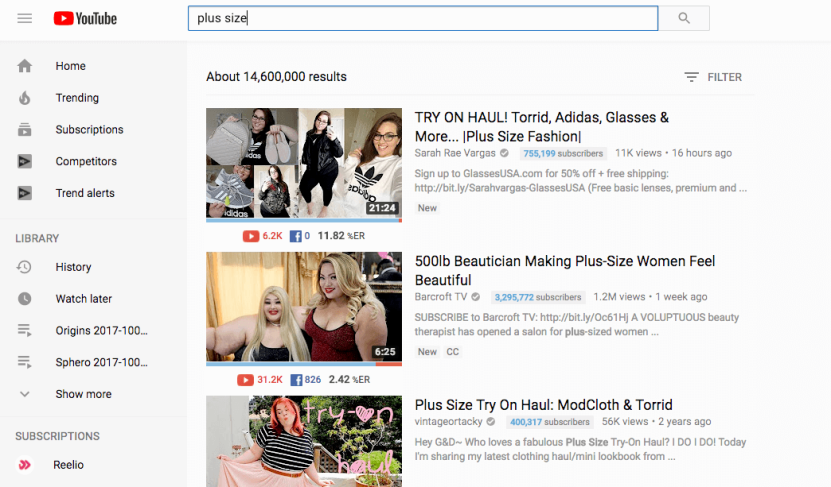 Ecommerce influencer marketing case studies: How to search influencers on YouTube