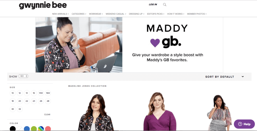 Ecommerce influencer marketing case study: Gwynnie bee