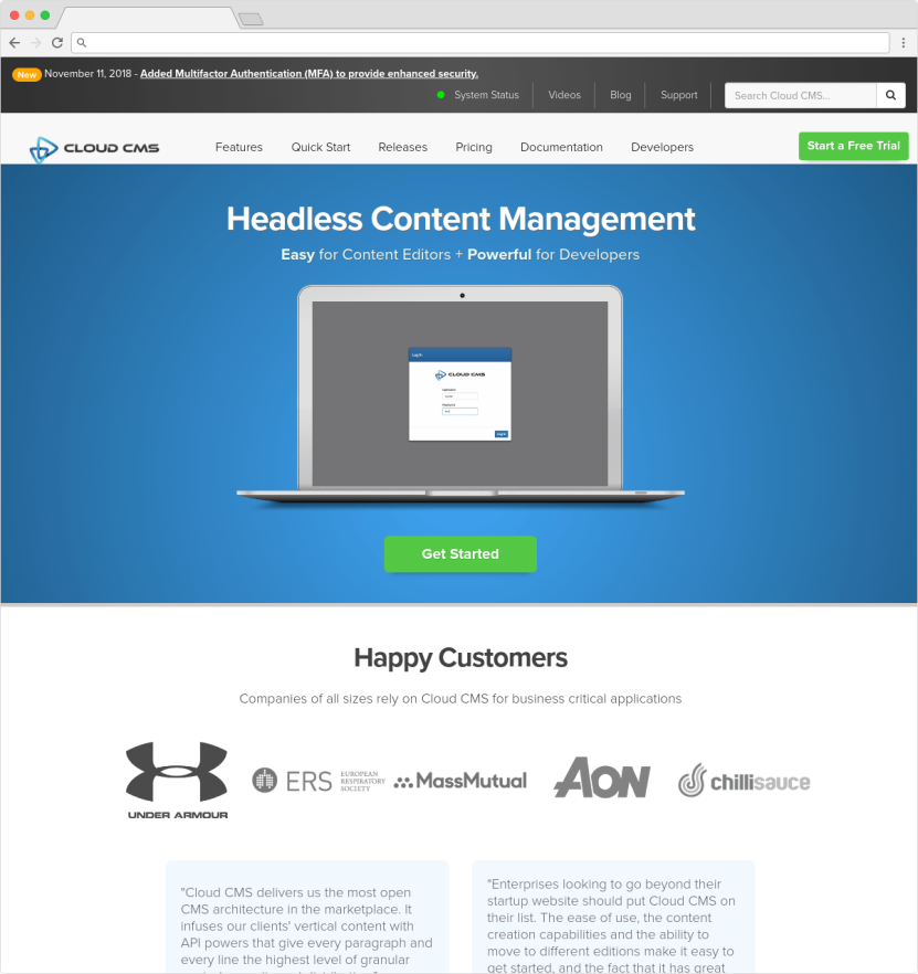 SaaS CMS Comparison: Cloud CMS