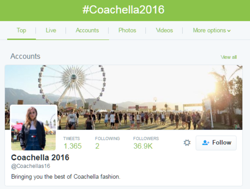 Solve event marketing problem - Coachella2016