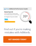 Gated content benefit: Wordstream AdWords Grader
