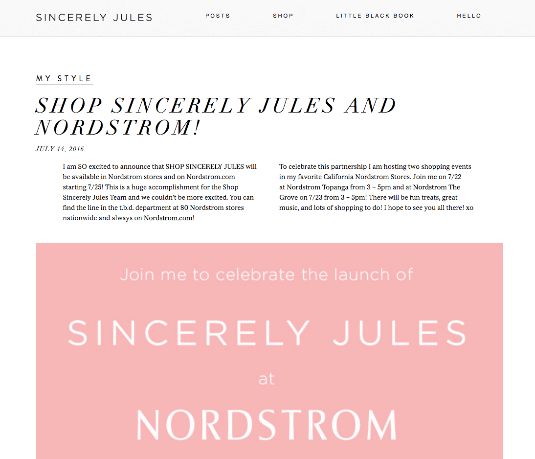 Nordstorm influencer marketing strategy