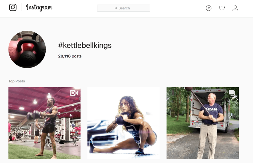 Ecommerce case study: Kettlebell Kings user-generated Instagram guideline