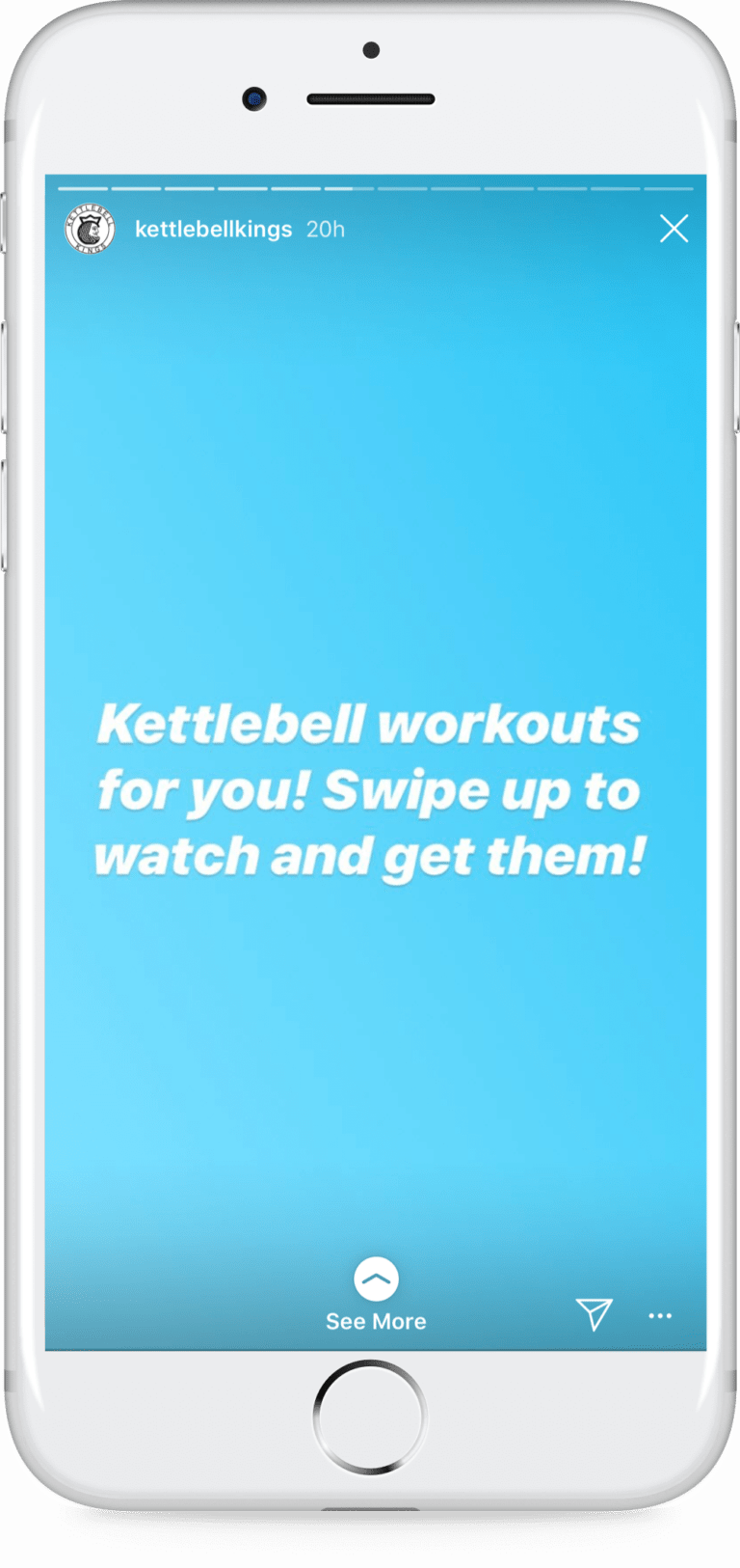 Ecommerce case study: Kettlebell Kings' Instagram story