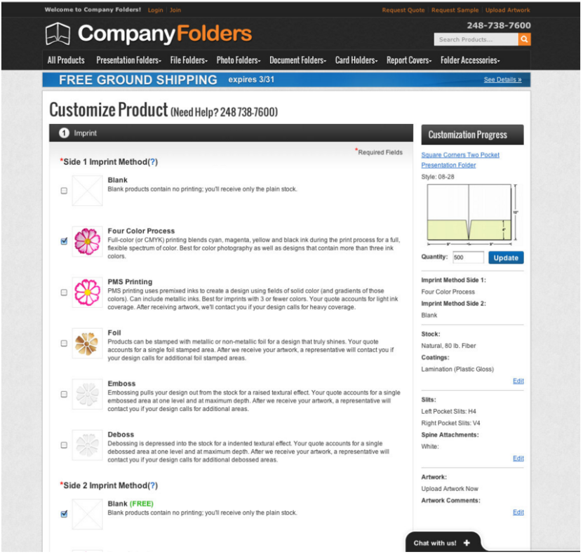 Company Folders ecommerce case study