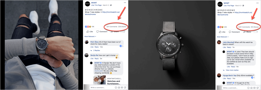 eCommerce case study: MVMT Facebook ads experiment