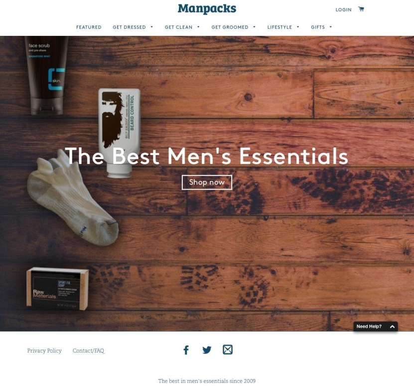 eCommerce home page best practice 1