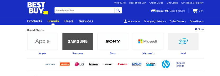 Best eCommerce website design checklist: Best Buy logo proof