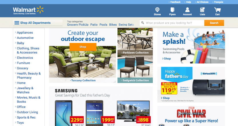 Walmart redesign mobile commerce