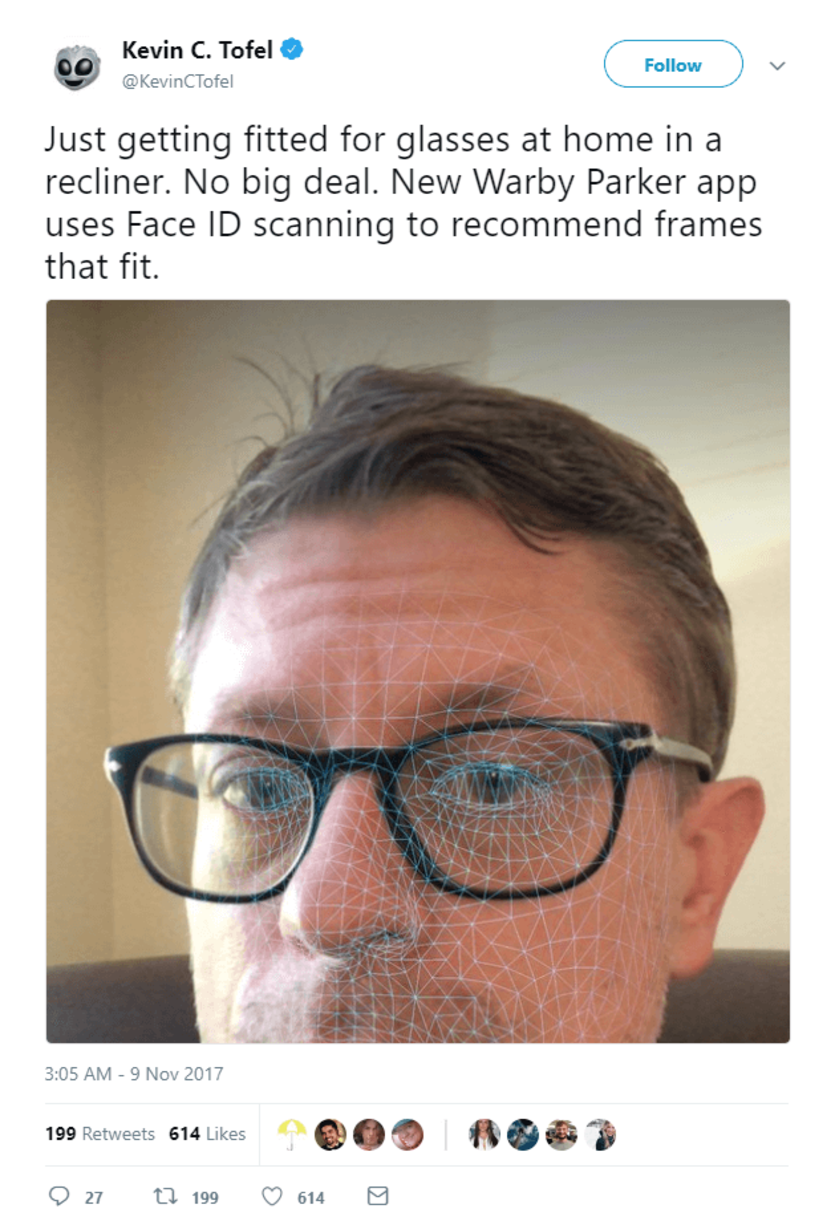 Warby Parker Face ID