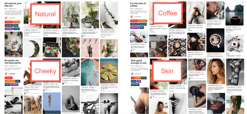 eCommerce content marketing case study: Frank Body Pinterest