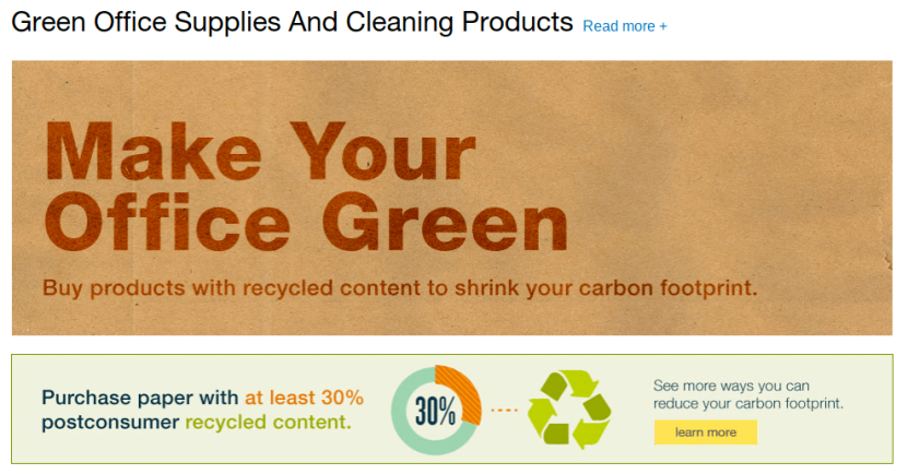 Direct to consumer marketing tip from Quill: Make your office green