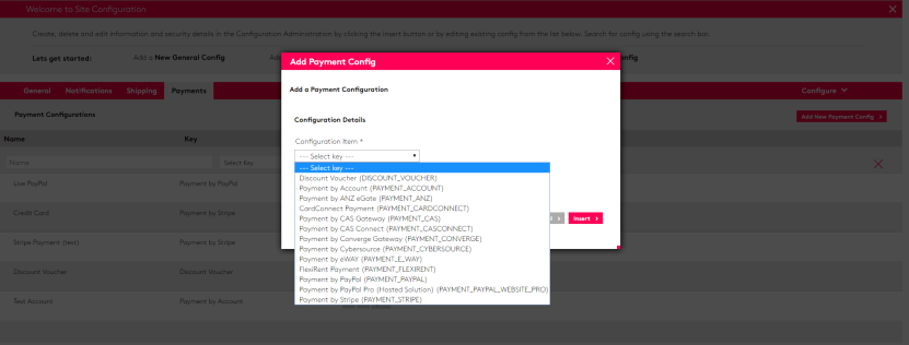 eCommerce checkout page mistake: Coredna payment configurations