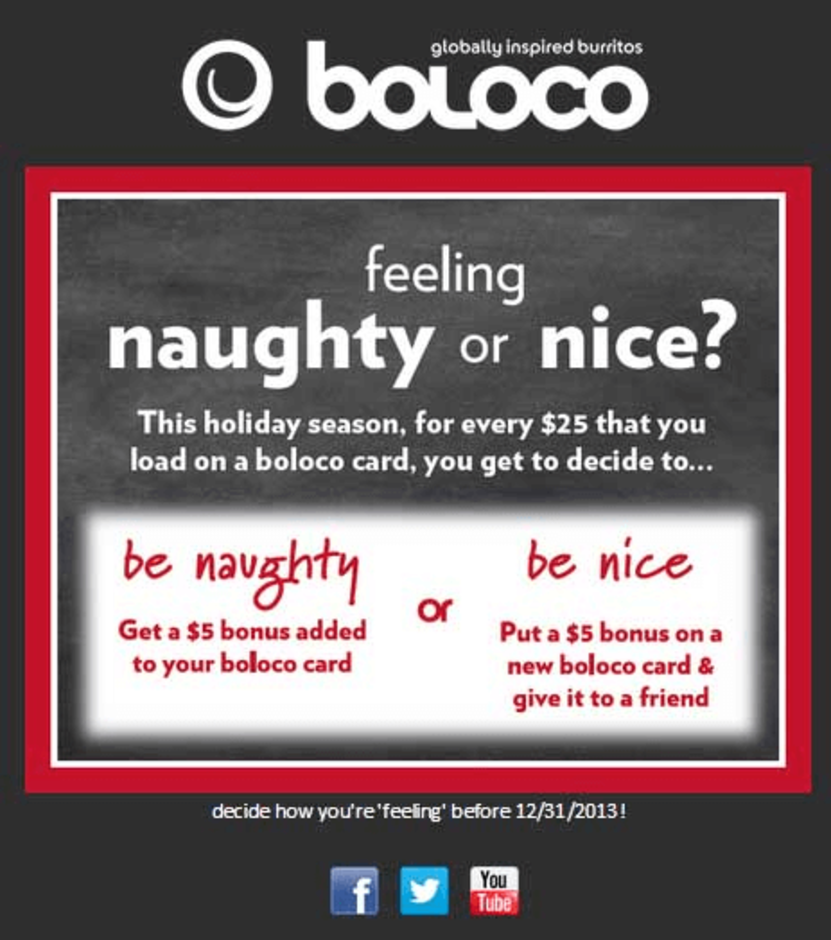 Black Friday Idea: Boloco BFM idea