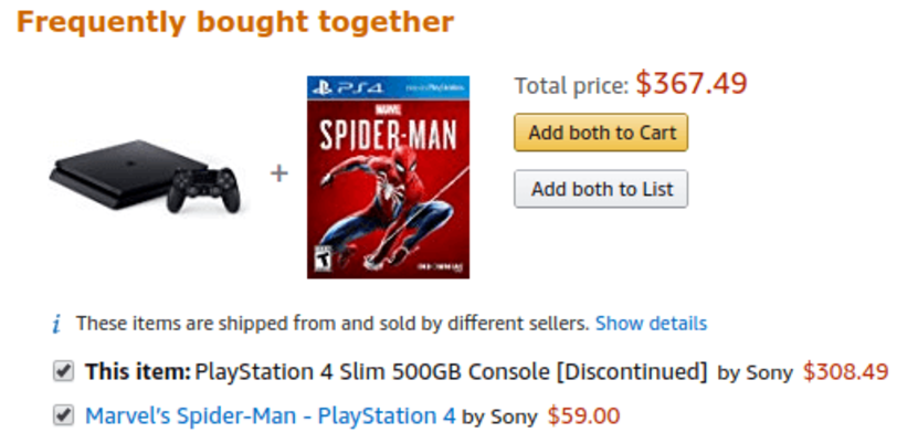 Black Friday Idea: Frequently bought together bundles