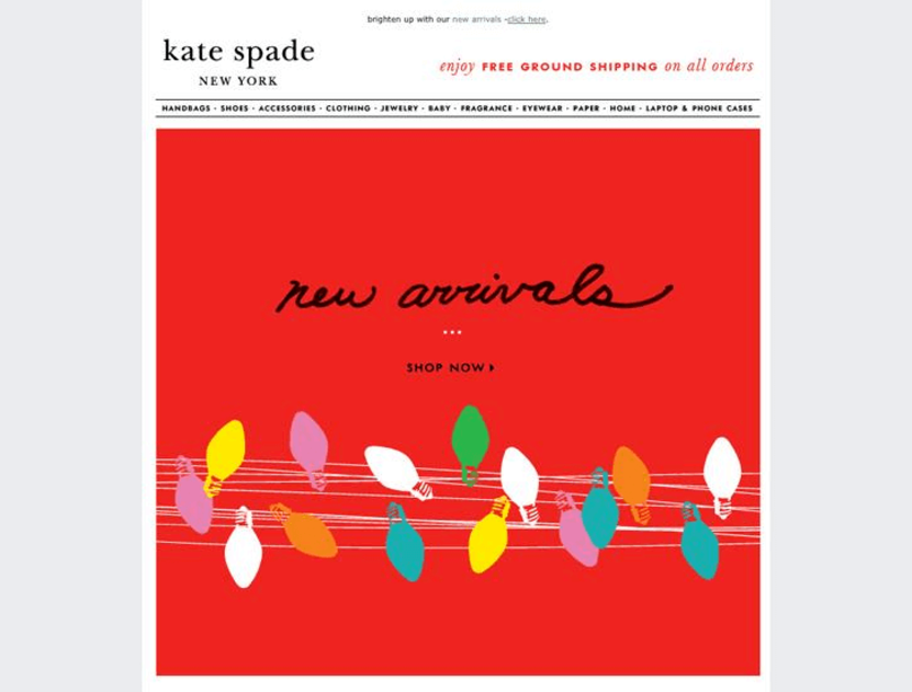 Black Friday Strategy: Kate Spade time-sensitive discounts