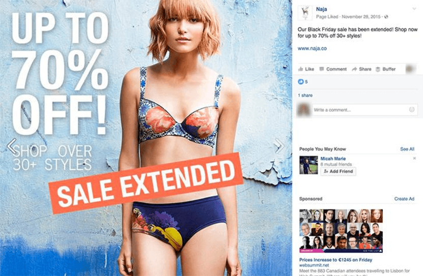 Black Friday Idea: Naja extended BFM sale