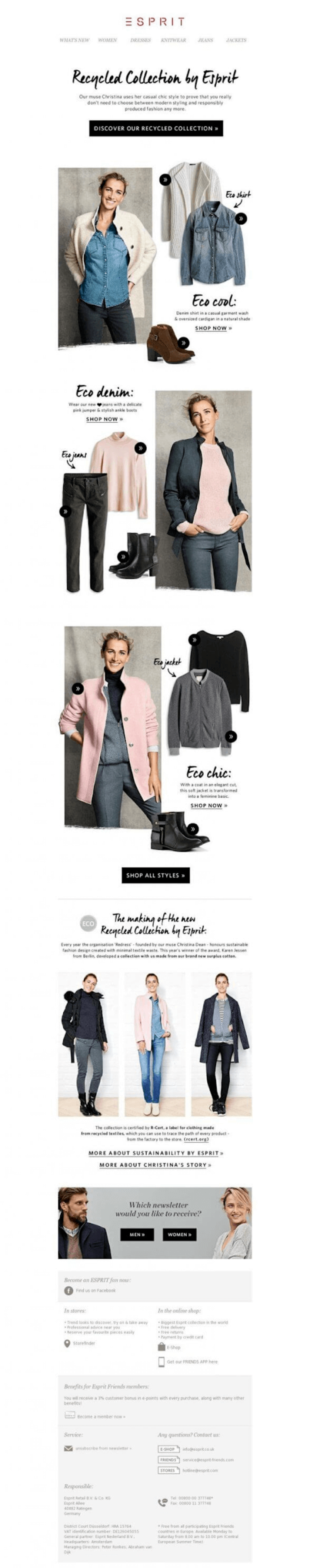 Increase conversion rate tip: Esprit's email personalization strategy