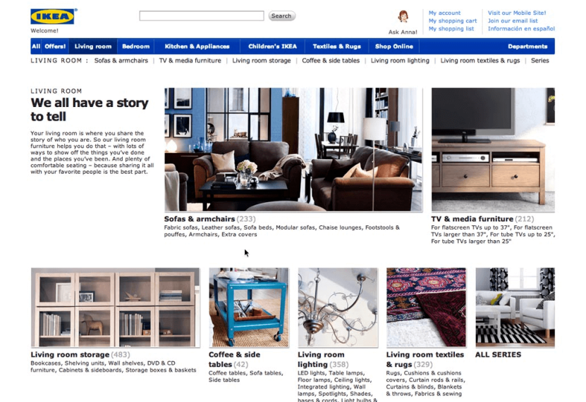 Increase conversion rate tip: IKEA's navigation menu is like a rabbit hole, in a good way