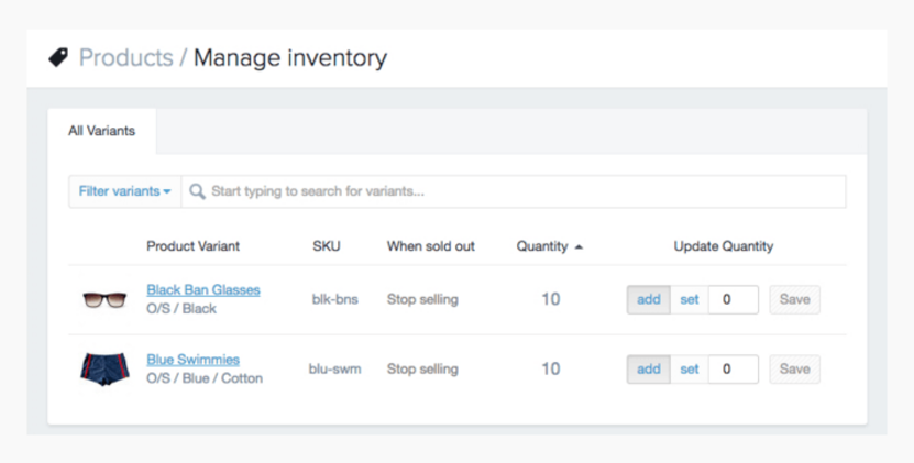 Shopify Plus inventory management system