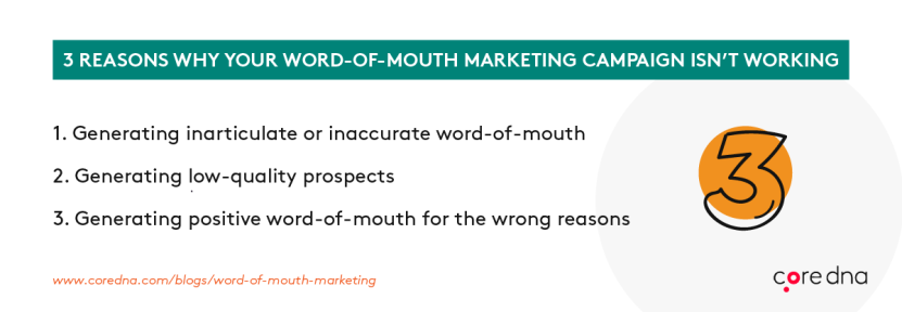 Why your word of mouth marketing campaign isn't working