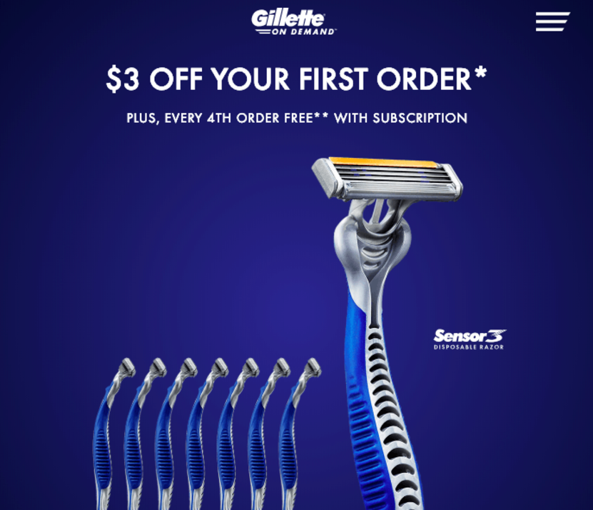 Direct to consumer for manufacturers: Gillette on-demand campaign