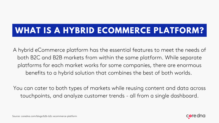 Hybrid eCommerce platform: The solution to B2B vs B2C eCommerce platform