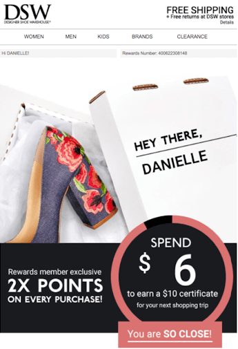 DSW customer loyalty program