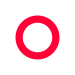 Red circle on white background