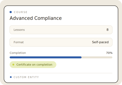 Courses & certifications